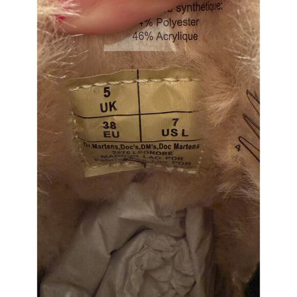 Dr. Martens Women's Tan Farrier 2976 Leonore Faux Fur-Lined Chelsea Boots Size 7 - Picture 10 of 10